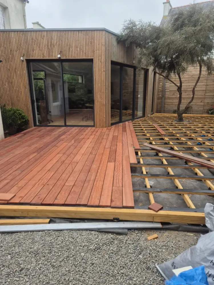 Terrasse bois près de Brest